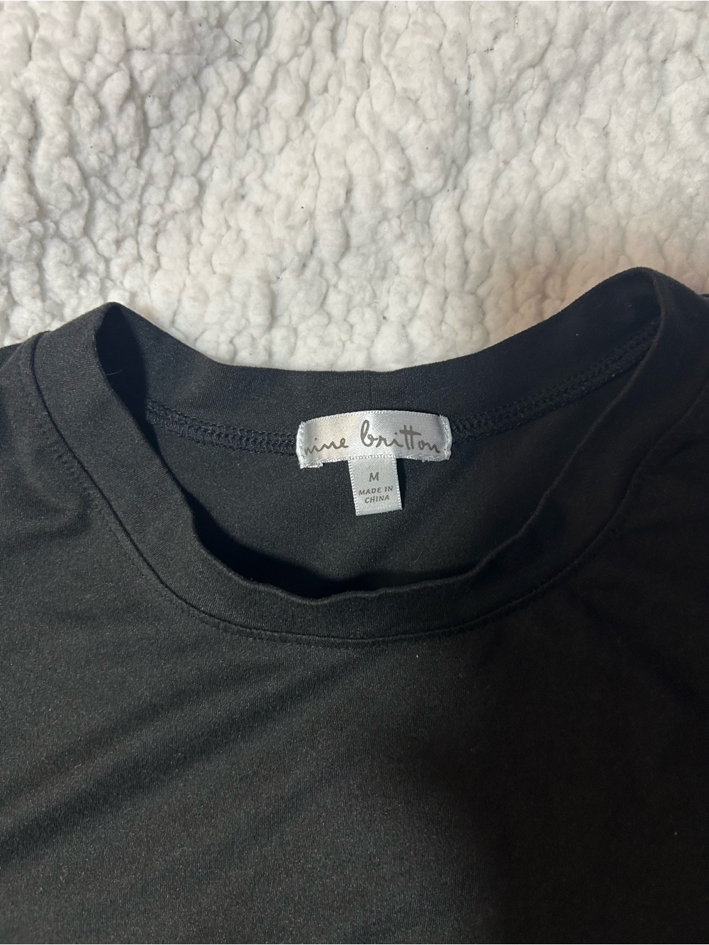 nine britton Black Sleeveless Tank with Side Knot - Picture 4 of 4